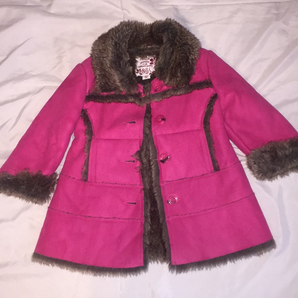 Baby Girls Fur Suede Fashion Coat